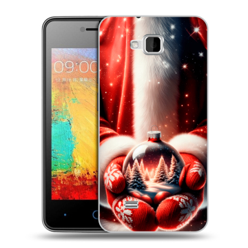Силиконовый чехол на ZTE Blade AF3 с принтом Новый год Силиконовый чехол на ZTE Blade AF3 с принтом Новый год