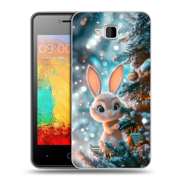 Силиконовый чехол на ZTE Blade AF3 с принтом Новый год Силиконовый чехол на ZTE Blade AF3 с принтом Новый год