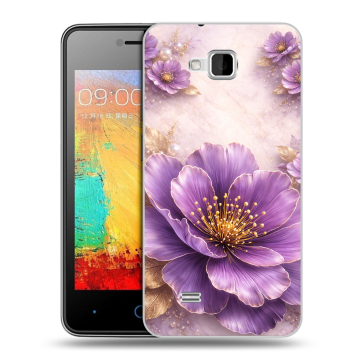 Силиконовый чехол на ZTE Blade AF3 с принтом женский