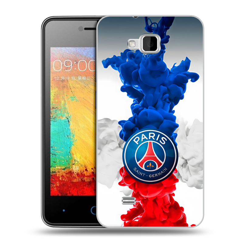 Силиконовый чехол на ZTE Blade AF3 с принтом PSG ПСЖ Силиконовый чехол на ZTE Blade AF3 с принтом PSG ПСЖ