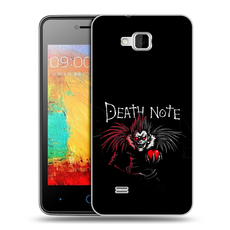 Силиконовый чехол на ZTE Blade AF3 с принтом Death note Тетрадь смерти Силиконовый чехол на ZTE Blade AF3 с принтом Death note Тетрадь смерти