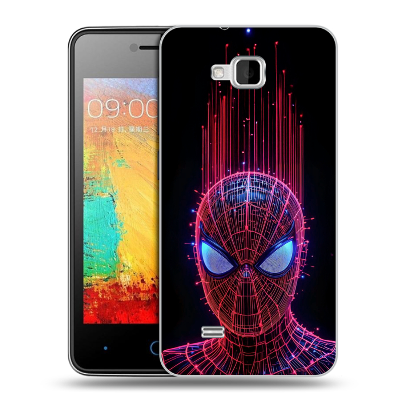 Силиконовый чехол на ZTE Blade AF3 с принтом Spiderman Человек паук Силиконовый чехол на ZTE Blade AF3 с принтом Spiderman Человек паук
