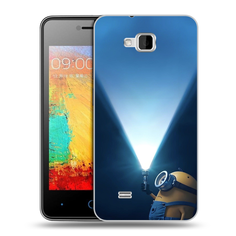 Силиконовый чехол на ZTE Blade AF3 с принтом Миньоны Силиконовый чехол на ZTE Blade AF3 с принтом Миньоны