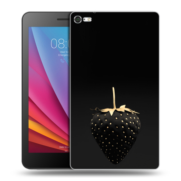 Силиконовый чехол на планшета Huawei MediaPad T2 7.0 Pro с принтом Черная клубника
