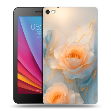 Силиконовый чехол на планшета Huawei MediaPad T2 7.0 Pro с принтом Женский