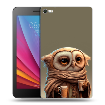 Силиконовый чехол на планшета Huawei MediaPad T2 7.0 Pro с принтом Сова