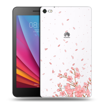 Силиконовый чехол на Huawei MediaPad T2 7.0 Pro с принтом Ветка сакуры
