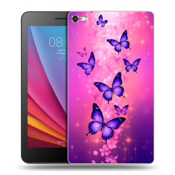 Силиконовый чехол на Huawei MediaPad T2 7.0 Pro с принтом Бабочки Силиконовый чехол на Huawei MediaPad T2 7.0 Pro с принтом Бабочки