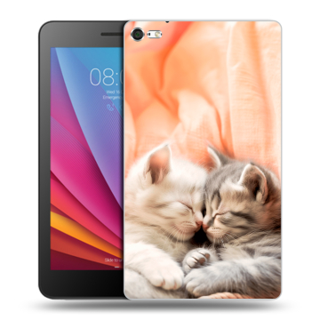 Силиконовый чехол на Huawei MediaPad T2 7.0 Pro с принтом Котята