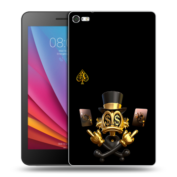 Силиконовый чехол на Huawei MediaPad T2 7.0 Pro с принтом Золотой скрудж макдак