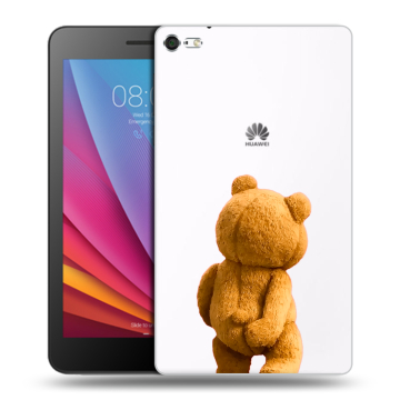 Силиконовый чехол на Huawei MediaPad T2 7.0 Pro с принтом Медведь Силиконовый чехол на Huawei MediaPad T2 7.0 Pro с принтом Медведь