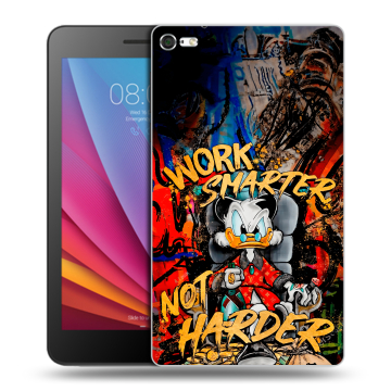 Силиконовый чехол на Huawei MediaPad T2 7.0 Pro с принтом Дональд Дак Деньги