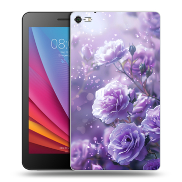 Силиконовый чехол на Huawei MediaPad T2 7.0 Pro с принтом Розы цветы