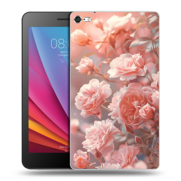 Силиконовый чехол на Huawei MediaPad T2 7.0 Pro с принтом Розовые розы