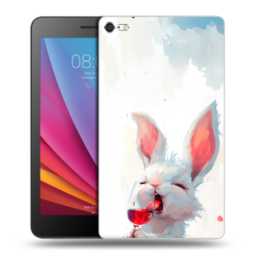 Силиконовый чехол на Huawei MediaPad T2 7.0 Pro с принтом кролик зайчик