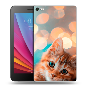 Силиконовый чехол на Huawei MediaPad T2 7.0 Pro с принтом котик Силиконовый чехол на Huawei MediaPad T2 7.0 Pro с принтом котик