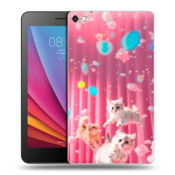 Силиконовый чехол на Huawei MediaPad T2 7.0 Pro с принтом милые котики