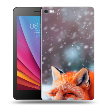 Силиконовый чехол на Huawei MediaPad T2 7.0 Pro с принтом лиса Силиконовый чехол на Huawei MediaPad T2 7.0 Pro с принтом лиса