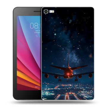 Силиконовый чехол на Huawei MediaPad T2 7.0 Pro с принтом самолет