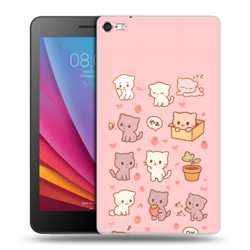 Силиконовый чехол на Huawei MediaPad T2 7.0 Pro с принтом Hello Kitty Хелоу Кити