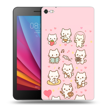 Силиконовый чехол на Huawei MediaPad T2 7.0 Pro с принтом Hello Kitty Хелоу Кити Силиконовый чехол на Huawei MediaPad T2 7.0 Pro с принтом Hello Kitty Хелоу Кити