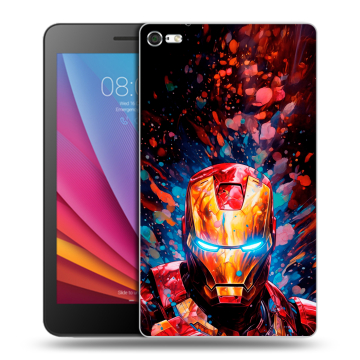 Силиконовый чехол на Huawei MediaPad T2 7.0 Pro с принтом Железный человек Ironman Силиконовый чехол на Huawei MediaPad T2 7.0 Pro с принтом Железный человек Ironman