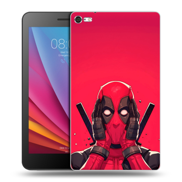 Силиконовый чехол на Huawei MediaPad T2 7.0 Pro с принтом Дедпул Deadpool