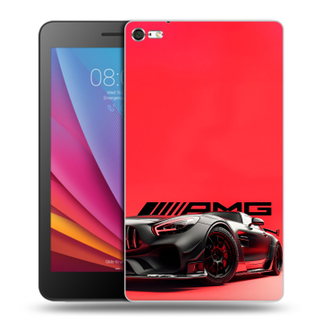 Силиконовый чехол на Huawei MediaPad T2 7.0 Pro с принтом Мерседес Mercedes AMG