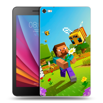 Силиконовый чехол на Huawei MediaPad T2 7.0 Pro с принтом Майнкрафт Minecraft