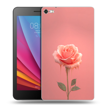 Силиконовый чехол на Huawei MediaPad T2 7.0 Pro с принтом Розовая роза