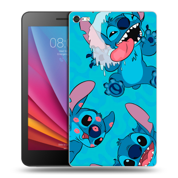 Силиконовый чехол на Huawei MediaPad T2 7.0 Pro с принтом Лило и Стич