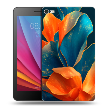 Силиконовый чехол на Huawei MediaPad T2 7.0 Pro с принтом Цветы