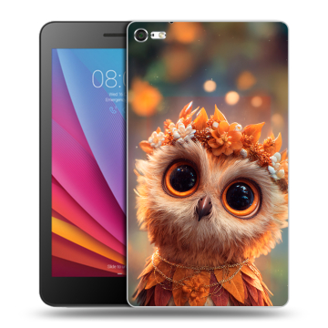 Силиконовый чехол на Huawei MediaPad T2 7.0 Pro с принтом Милая сова
