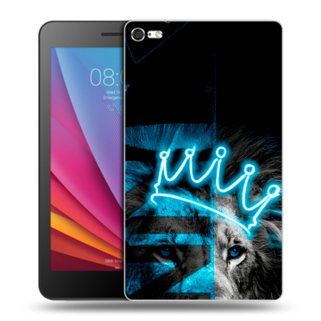 Силиконовый чехол на Huawei MediaPad T2 7.0 Pro с принтом Король лев