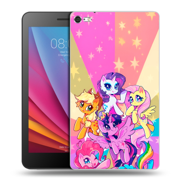 Силиконовый чехол на Huawei MediaPad T2 7.0 Pro с принтом My little pony Дружба чудо