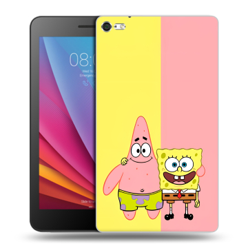 Силиконовый чехол на Huawei MediaPad T2 7.0 Pro с принтом Спанч боб Спанчбоб Силиконовый чехол на Huawei MediaPad T2 7.0 Pro с принтом Спанч боб Спанчбоб