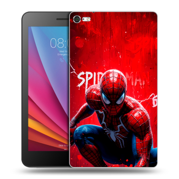 Силиконовый чехол на Huawei MediaPad T2 7.0 Pro с принтом Spiderman Человек паук