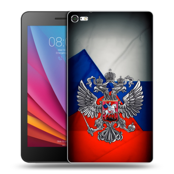 Силиконовый чехол на Huawei MediaPad T2 7.0 Pro с принтом Флаг России
