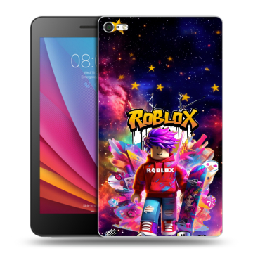Силиконовый чехол на Huawei MediaPad T2 7.0 Pro с принтом Roblox Роблокс
