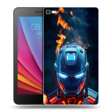 Силиконовый чехол на Huawei MediaPad T2 7.0 Pro с принтом IronMan Железный человек