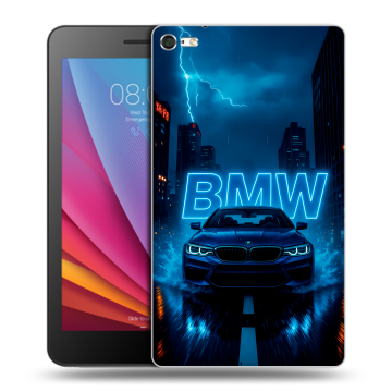 Силиконовый чехол на Huawei MediaPad T2 7.0 Pro с принтом BMW БМВ