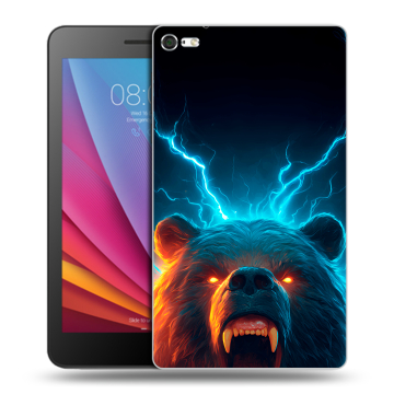 Силиконовый чехол на Huawei MediaPad T2 7.0 Pro с принтом Медведь