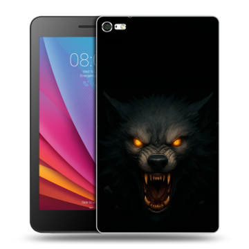 Силиконовый чехол на Huawei MediaPad T2 7.0 Pro с принтом Волк