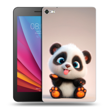 Силиконовый чехол на Huawei MediaPad T2 7.0 Pro с принтом милая панда Силиконовый чехол на Huawei MediaPad T2 7.0 Pro с принтом милая панда