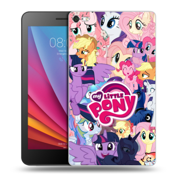Силиконовый чехол на Huawei MediaPad T2 7.0 Pro с принтом My little pony Дружба чудо