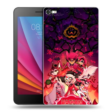 Силиконовый чехол на Huawei MediaPad T2 7.0 Pro с принтом Hazbin Hotel Отель Хазбин Силиконовый чехол на Huawei MediaPad T2 7.0 Pro с принтом Hazbin Hotel Отель Хазбин
