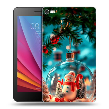Силиконовый чехол на Huawei MediaPad T2 7.0 Pro с принтом Новый год