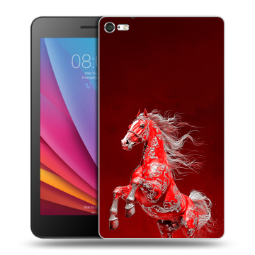 Силиконовый чехол на Huawei MediaPad T2 7.0 Pro с принтом Новый год