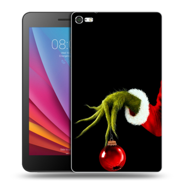 Силиконовый чехол на Huawei MediaPad T2 7.0 Pro с принтом Новый год Гринч
