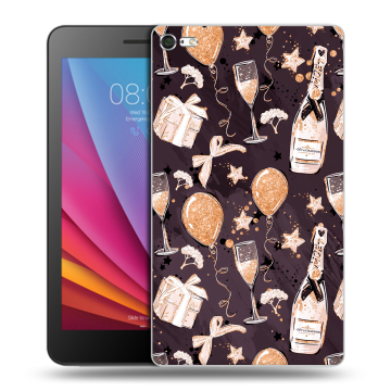 Силиконовый чехол на Huawei MediaPad T2 7.0 Pro с принтом Новый год